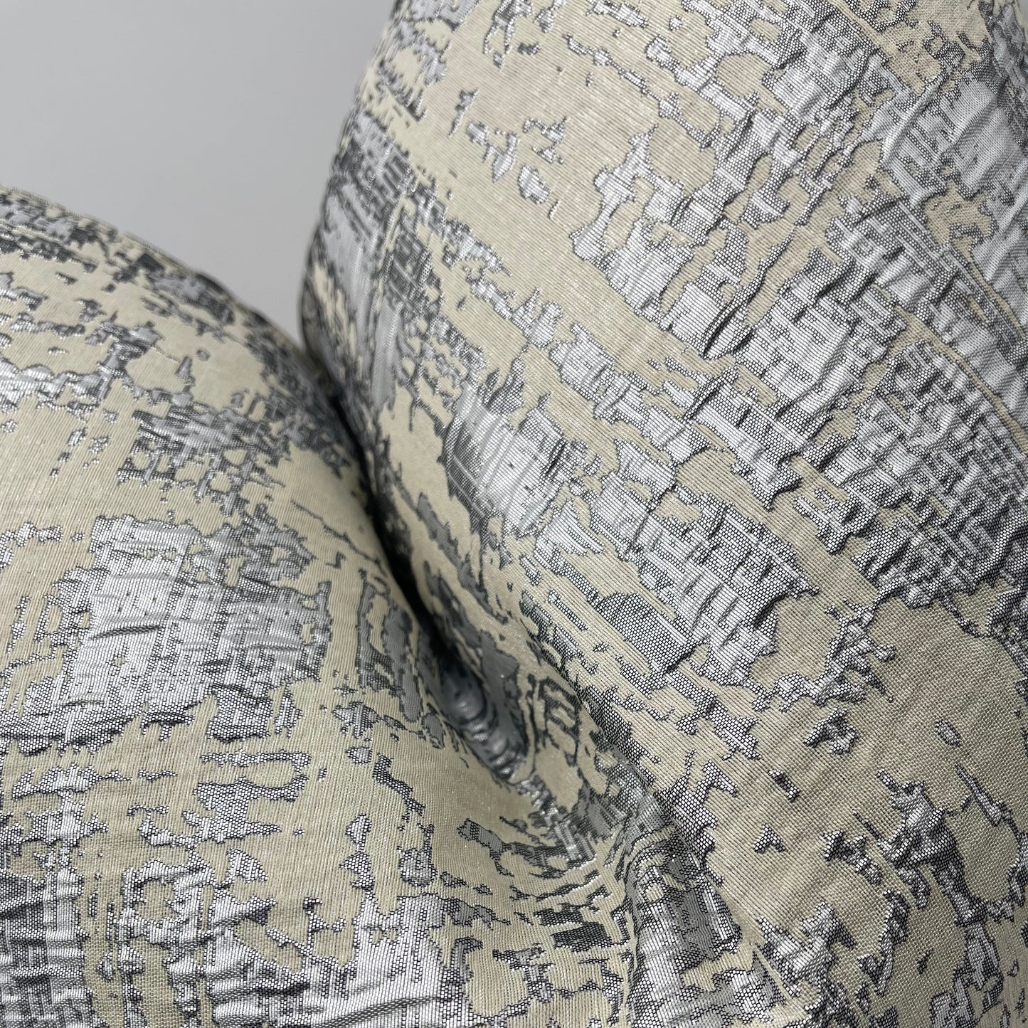 Frosted Silver Pillow