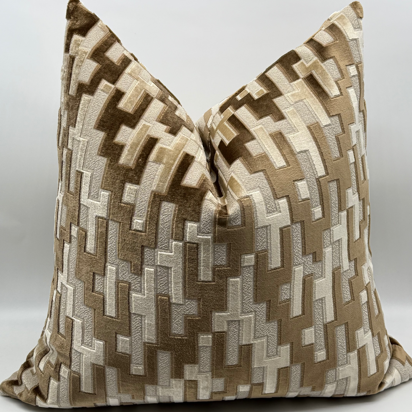 Walnut Block Pillow