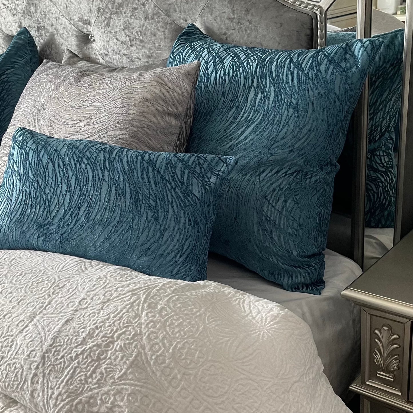 Turquoise Whimsicle Pillow