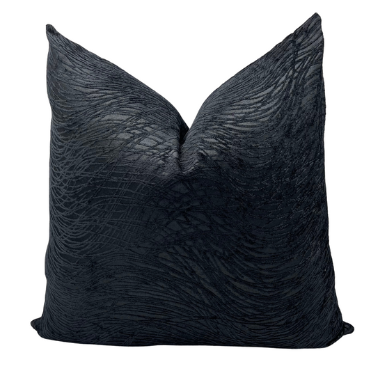 Black Whimsical Pillow