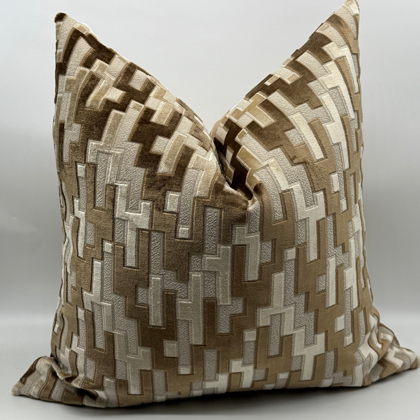Walnut Block Pillow