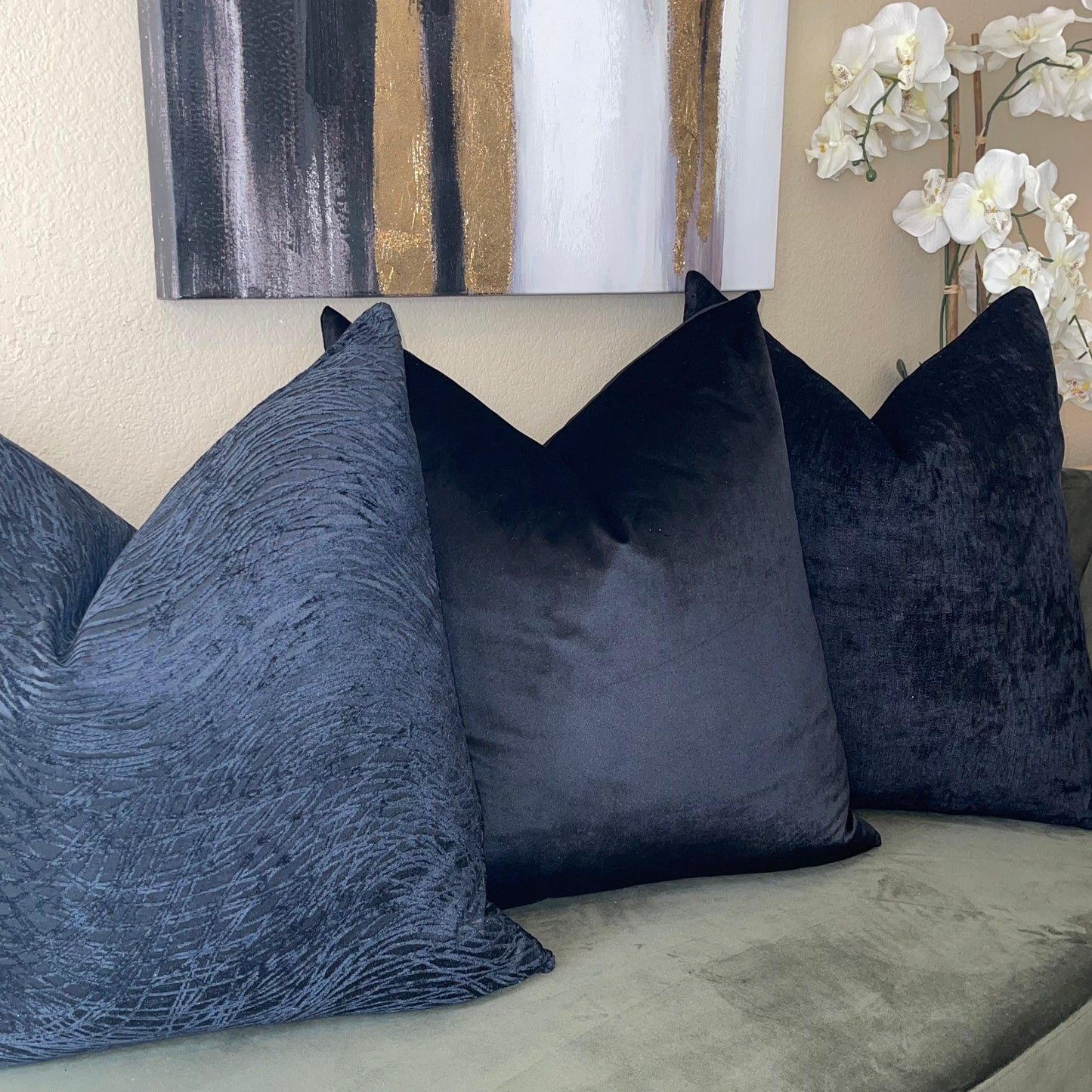 Black Whimsical Pillow