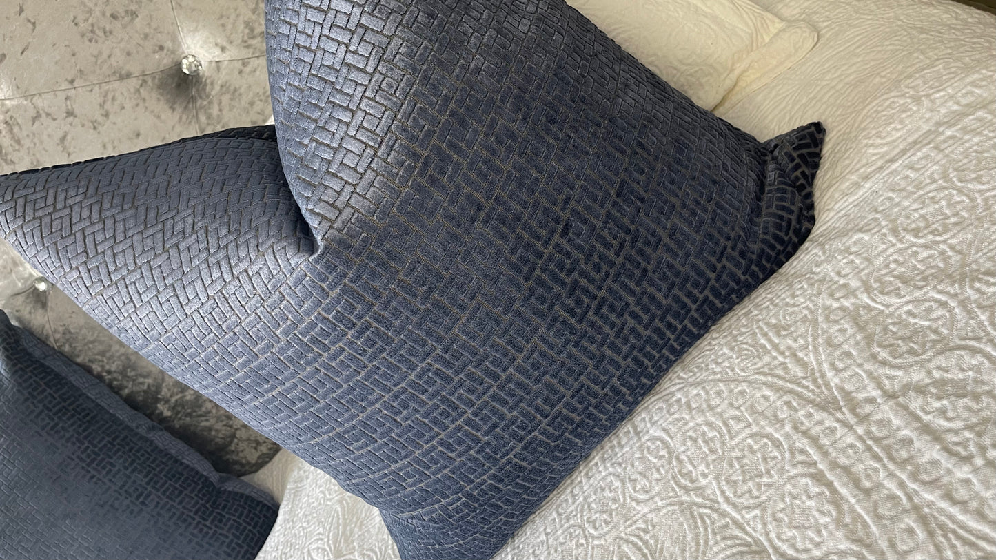 Blue Brick Pillow