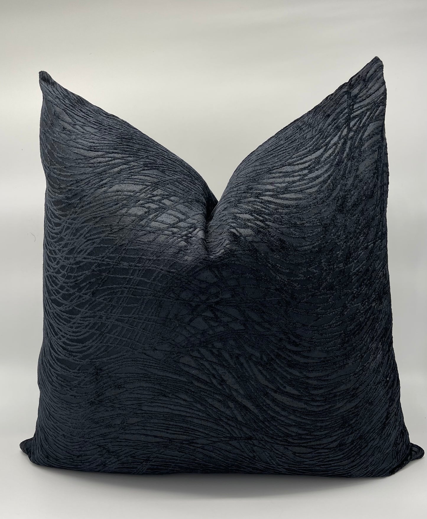 Black Whimsical Pillow