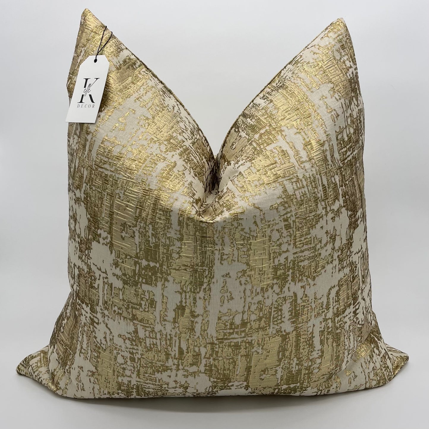 frosted-gold luxury pillow cover 