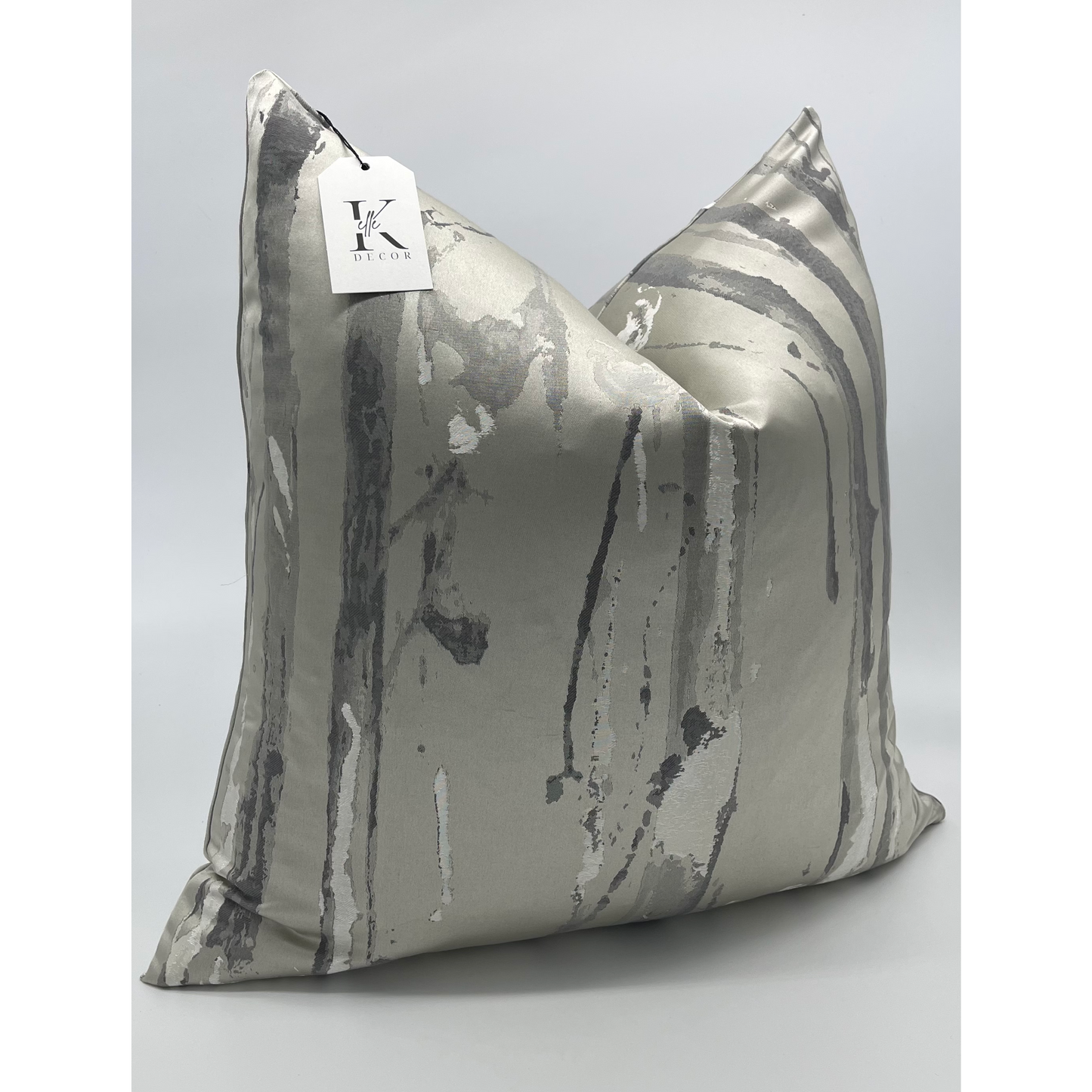 Silver Metallic Pillow